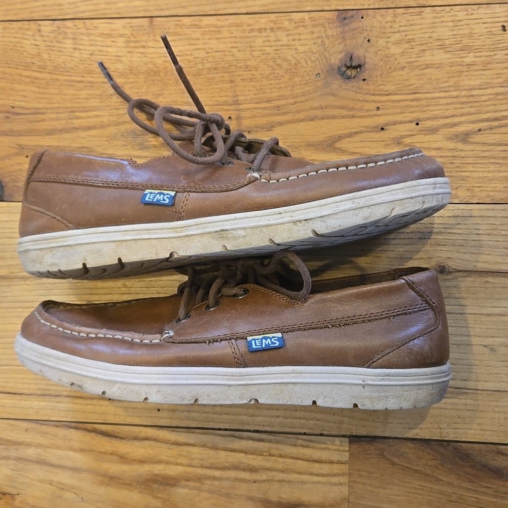 Lems Mariner Size 7.5 Mens Size 9 Womens In Walnut 100% Leather - Picture 7 of 10